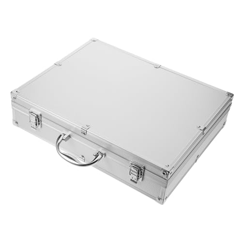 QUMIIRITY Hartschalenkoffer Für Mikrofone Mit Griff Mikrofon-aufbewahrungskoffer Tragbarer Organizer Für Schnurlose Mikrofone Schutz Vor Kratzern Und Stößen Platz Für Zubehör Wie Kabel Und s von QUMIIRITY