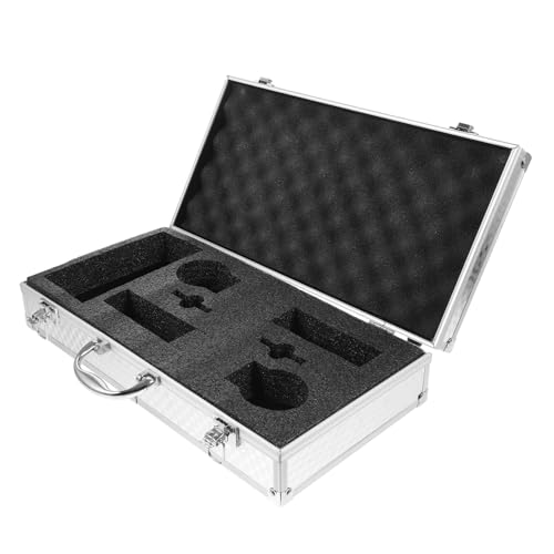 QUMIIRITY 2 Slot Metall Mikrofon Fall Aktentasche Für Männer Kompakte Aluminium Koffer Werkzeug Lagerung Box Fall von QUMIIRITY