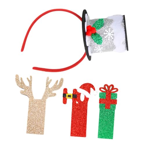 QUMIIRITY Weihnachtsmützen-stirnband Für Damen Stilvolle Zylinder-kopfbedeckung Haar-accessoires Für Feiertage Und Partys von QUMIIRITY