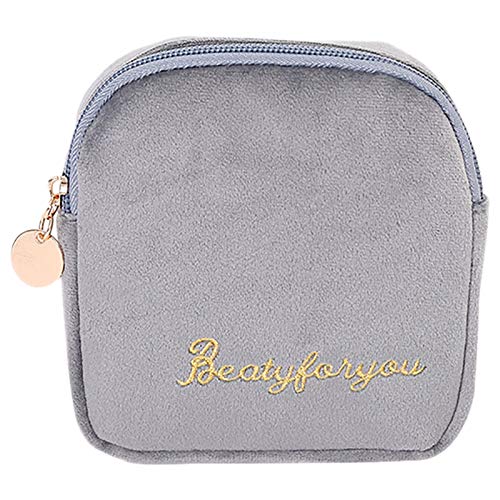 QUR 1 StüCk Mini Solid Kosmetik Tasche Samt Toiletten Make-Up Aufbewahrungs Tasche Organizer Kosmetik Koffer Kosmetik Tasche von QUR