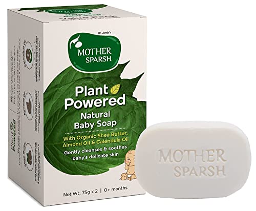 QURA Mother Sparsh Plant Powered Natürliche Babyseife, 75 g, 2 Stück von QURA
