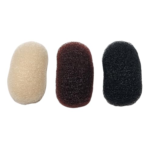 Bump It Up Volumen-Haaransatz, Volumen, Haarstoß-Clip-Einsätze, Haar-Pads, Haarstyling-Clip, Haar-Accessoires für Damen und Mädchen (Schwarz, Kaffee, Beige) von QUUPY