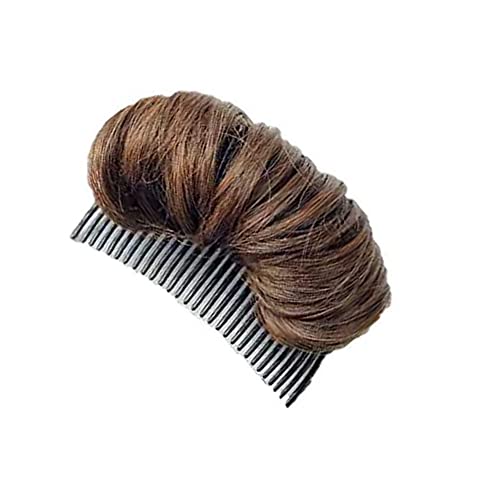 Bump Up Comb Clip Bun Hair Half Ball Head Coil Beehive Flauschiges Haar Styler Einsatz Werkzeug Volume Maker Styling Erhöhtes Haarpolster Haarstyling Zubehör für Frauen Mädchen (Hellbraun) von QUUPY