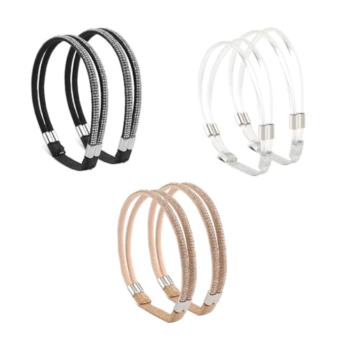 QUUPY 3 Pairs Rhinestone Elastic Shoe Straps Detachable Shoe Strap Belt Band Adjustable Anti Loose Replacement Straps for Women High Heels Ankle Bands QUUPY 3 Pairs Rhinestone Elastic Shoe Straps Detachable Shoe Strap Belt Band Adjustable Anti Loose Replacement Straps for Women High Heels Ankle Bands von QUUPY
