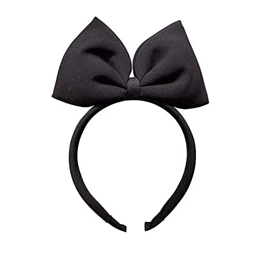 Schleife Stirnband Schwarz Schleife Stirnband Große Schleife Haarreifen Haarschmuck für Frauen Mädchen Halloween Weihnachten Cosplay Kostüm Party Dekor von QUUPY