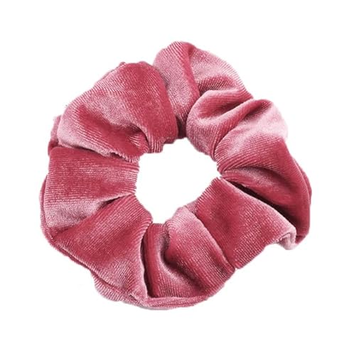 QUVLOTIAZJ 34 Farben Korea Velvet Scrunchies Elastische Haarbänder Einfarbige Kopfbedeckungen Frauen Mädchen Plissee Scrunchie Pferdeschwanz Haarschmuck von QUVLOTIAZJ