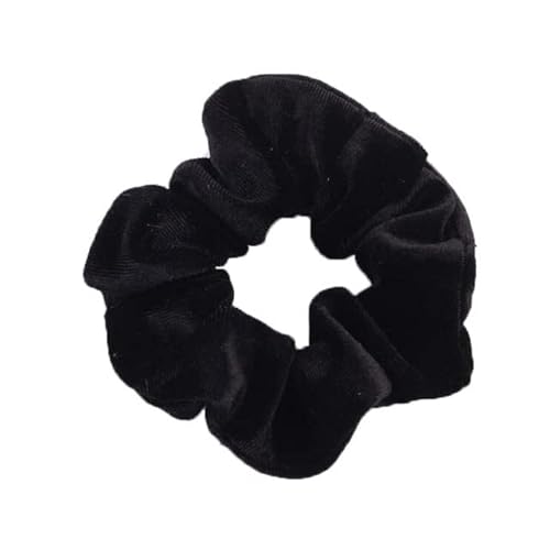 QUVLOTIAZJ 34 Farben Korea Velvet Scrunchies Elastische Haarbänder Einfarbige Kopfbedeckungen Frauen Mädchen Plissee Scrunchie Pferdeschwanz Haarschmuck von QUVLOTIAZJ