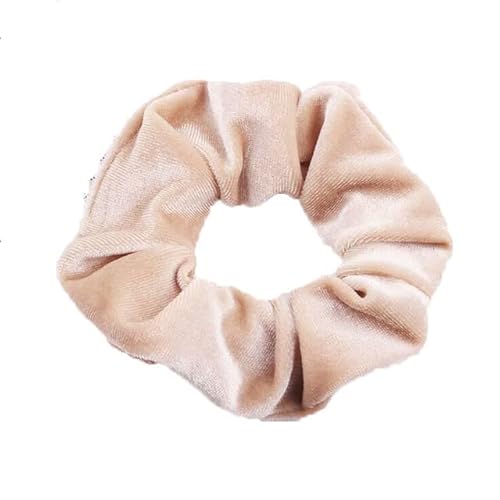 QUVLOTIAZJ 34 Farben Korea Velvet Scrunchies Elastische Haarbänder Einfarbige Kopfbedeckungen Frauen Mädchen Plissee Scrunchie Pferdeschwanz Haarschmuck von QUVLOTIAZJ