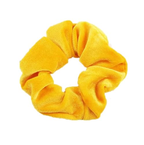 QUVLOTIAZJ 34 Farben Korea Velvet Scrunchies Elastische Haarbänder Einfarbige Kopfbedeckungen Frauen Mädchen Plissee Scrunchie Pferdeschwanz Haarschmuck von QUVLOTIAZJ