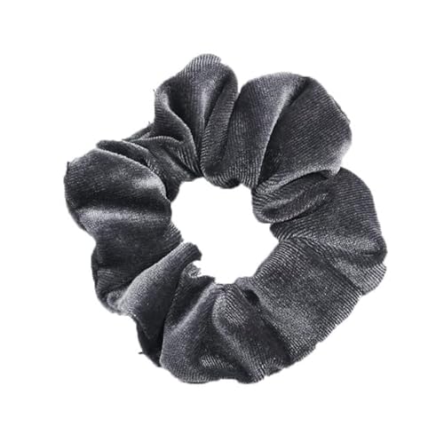 QUVLOTIAZJ 34 Farben Korea Velvet Scrunchies Elastische Haarbänder Einfarbige Kopfbedeckungen Frauen Mädchen Plissee Scrunchie Pferdeschwanz Haarschmuck von QUVLOTIAZJ