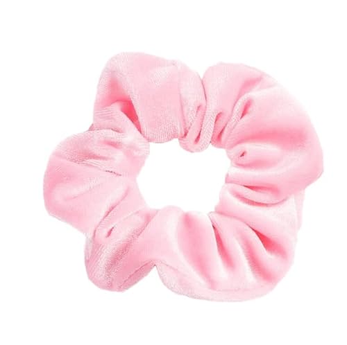 QUVLOTIAZJ 34 Farben Korea Velvet Scrunchies Elastische Haarbänder Einfarbige Kopfbedeckungen Frauen Mädchen Plissee Scrunchie Pferdeschwanz Haarschmuck von QUVLOTIAZJ