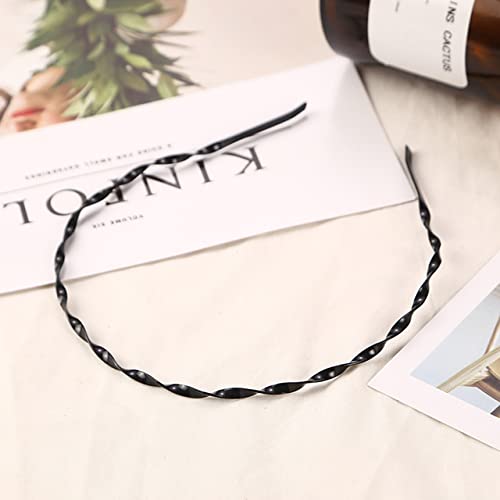 QUVLOTIAZJ Hoop Hair Band Wave Shaped Hairband Face Washing Headdress Unisex Hair Hoop Non Slip Black Metal Spiral Headband Men Women QUVLOTIAZJ Hoop Hair Band Wave Shaped Hairband Face Washing Headdress Unisex Hair Hoop Non Slip Black Metal Spiral Headband Men Women von QUVLOTIAZJ
