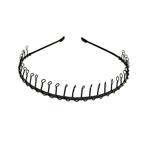 QUVLOTIAZJ Hoop Hair Band Wave Shaped Hairband Face Washing Headdress Unisex Hair Hoop Non Slip Black Metal Spiral Headband Men Women QUVLOTIAZJ Hoop Hair Band Wave Shaped Hairband Face Washing Headdress Unisex Hair Hoop Non Slip Black Metal Spiral Headband Men Women von QUVLOTIAZJ