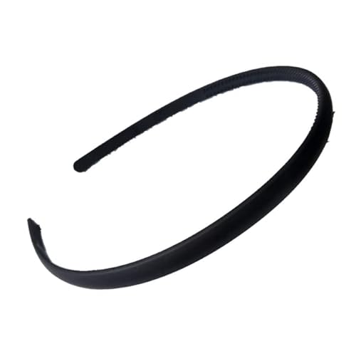 QUVLOTIAZJ Hoop Hair Band Wave Shaped Hairband Face Washing Headdress Unisex Hair Hoop Non Slip Black Metal Spiral Headband Men Women von QUVLOTIAZJ