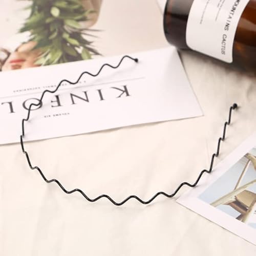 QUVLOTIAZJ Hoop Hair Band Wave Shaped Hairband Face Washing Headdress Unisex Hair Hoop Non Slip Black Metal Spiral Headband Men Women QUVLOTIAZJ Hoop Hair Band Wave Shaped Hairband Face Washing Headdress Unisex Hair Hoop Non Slip Black Metal Spiral Headband Men Women von QUVLOTIAZJ