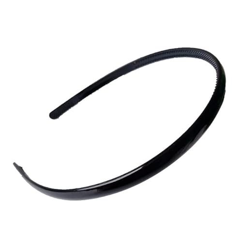 QUVLOTIAZJ Hoop Hair Band Wave Shaped Hairband Face Washing Headdress Unisex Hair Hoop Non Slip Black Metal Spiral Headband Men Women von QUVLOTIAZJ
