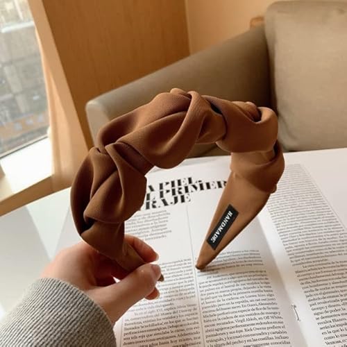 QUVLOTIAZJ Korean Fashion Stirnbänder Frauen Kopfschmuck Haarband Hoop Designer Haarband Mädchen Haarschleife Zubehör Kopfbedeckung Scrunchie Tiara von QUVLOTIAZJ