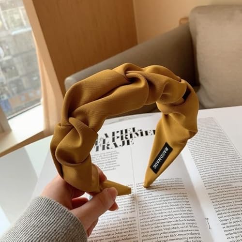 QUVLOTIAZJ Korean Fashion Stirnbänder Frauen Kopfschmuck Haarband Hoop Designer Haarband Mädchen Haarschleife Zubehör Kopfbedeckung Scrunchie Tiara von QUVLOTIAZJ