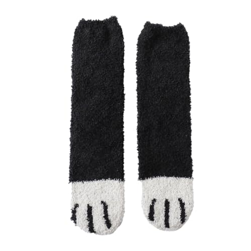 QUXVUIS 1 Paar Winter Warme Socken Weich Bequem Schlafen Fußwärmer Unisex Strumpfwaren Erwachsene Turnschuhe Schuhe Socke Freizeit, Schwarz von QUXVUIS