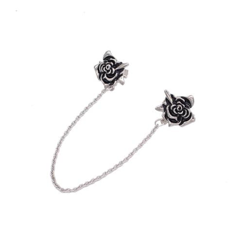 QUXVUIS Exquisite Broschen Fashion Simple Style Emaille Pins Schal Abendkleid mit Kettenkleid Clips Valentinstag Damen Accessoires von QUXVUIS