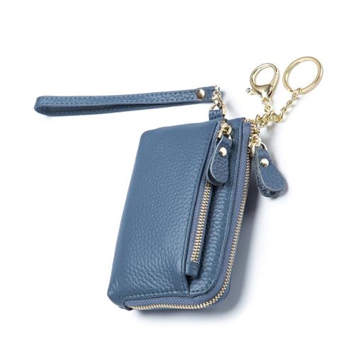 QUXVUIS Frauen Geldwechsel Kurze Art Brieftasche Mädchen INS PU Leder Münzfach Geldbörse Debitkartenhalter Brieftasche Tasche Urlaub, Blau von QUXVUIS
