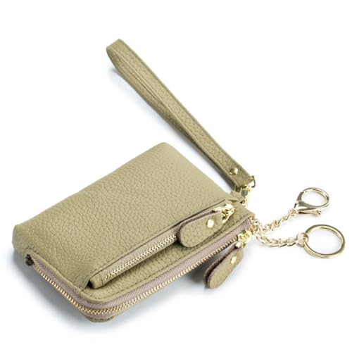 QUXVUIS Frauen Geldwechsel Kurze Art Brieftasche Mädchen INS PU Leder Münzfach Geldbörse Debitkartenhalter Brieftasche Tasche Urlaub, Matcha Grün von QUXVUIS