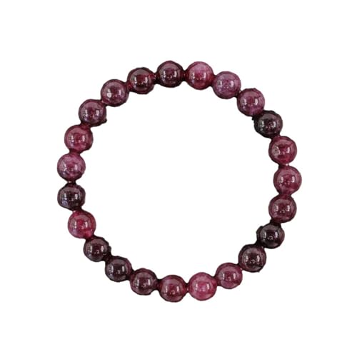 QUXVUIS Glückliche Herren und Damenarmbänder, handgefertigtes Naturstein Charm Armband mit farbigen Forlava Intervallperlen für Herren und Damen von QUXVUIS