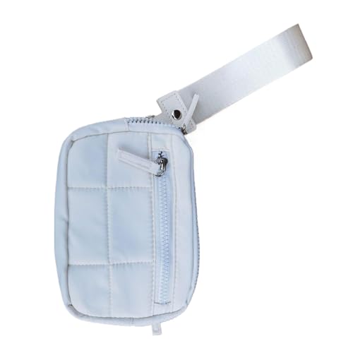 QUXVUIS Iris Geldbörse der 2. Generation mit 3 Reißverschlussfächern für schnellen Zugriff. wasserdichte Nylon Schlüsselanhänger Geldbörse für Damen aus Nylon, E von QUXVUIS