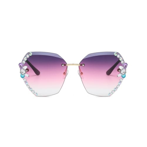 QUXVUIS No Rim Brille Ins Sonnenbrille Sunproof Eyewear Mehrzweck Frauen Oversized Protector Feine Verarbeitung Langlebig, Typ 1 von QUXVUIS