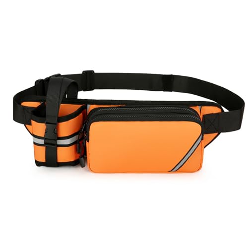 QUXVUIS Oxford Running Pack mit Oxford Stoff Go Running Gürtel Flasche Taille Stoff Hydratationslösung Wasser und Läufer, orange von QUXVUIS
