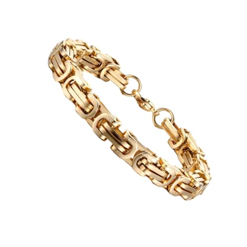 QUXVUIS Panzerkette Statement Halskette mit stilvoller Metallkette. Halsketten zeigen Persönlichkeit und sind einzigartig, Alles Gold von QUXVUIS