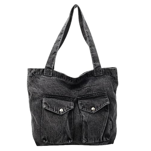 QUYBSGWJ Slouchy Nylon Casual Soft Sling Bag Umhängetasche Mit Großer Kapazität Für Frauen Und Männer,Schwarz,47 * 13 * 27 cm von QUYBSGWJ