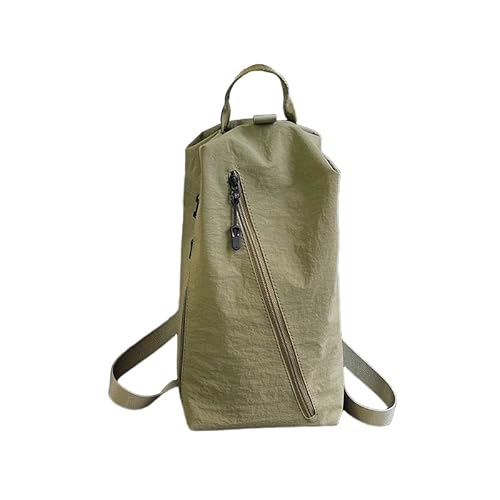 QUYBSGWJ Trendiger Kleiner Sling Crossbody Multifunktionaler Leichter Wasserdichter Sportrucksack Mit Großer Kapazität,Grün,17 * 15 * 35 cm von QUYBSGWJ