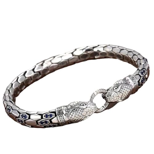 QVK S925 Sterling Silber Personalisiertes Domineering Herren Sternzeichen Schlangenknochen Ring Armband Personalisiert Realistisches Python-Armband Geeignet zum Verschenken an Vater, Freund, Ehemann QVK S925 Sterling Silber Personalisiertes Domineering Herren Sternzeichen Schlangenknochen Ring Armband Personalisiert Realistisches Python-Armband Geeignet zum Verschenken an Vater, Freund, Ehemann von QVK