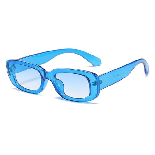 QVKUUT Trendy Irregular Sunglasses Punk Sunglasses Women's Sunglasses Retro Sunglasses Personalised Fashion Sunglasses-blau von QVKUUT