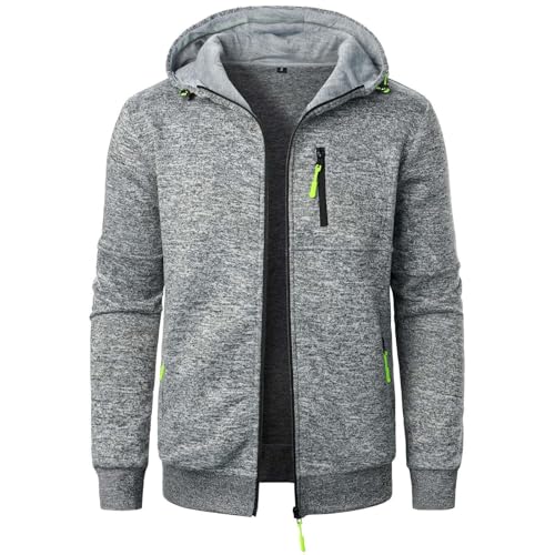 QVNXVO Hoodie Herren Herbst und Winter Gesteppt und samtig Stehkragen Warme Strickjacke Strickjacke Lässig Schlank Warme Strickjacke Strickjacke von QVNXVO