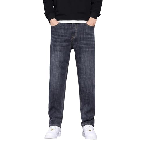 QVNXVO Jeans Herren Patchwork und TaschenRegular Fit Denim Arbeitshose Jeans Slim Fit Jeans von QVNXVO