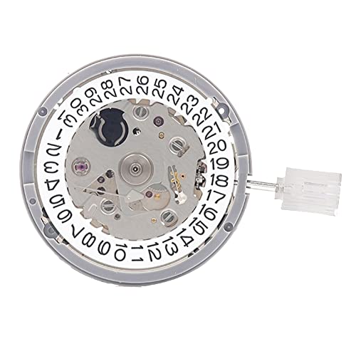 QWAMBVZE 1 PCS NH35/NH35A 3 Uhr Weiß Kalender Uhr Bewegung Hohe Präzision Mechanische Automatische Uhr Bewegung Zubehör, silber von QWAMBVZE