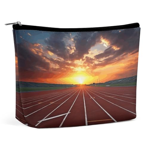 QWHJK Reise-Kosmetiktasche, Hand-Kosmetiktasche, einfache Kosmetiktasche, Kosmetiktasche für Geldbörse, Dämmerungslaufbahn, Einheitsgröße, Laufstrecke in der Dämmerung, Einheitsgröße von QWHJK