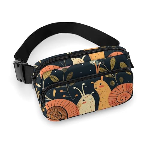 Crossbody-Gürteltasche für Damen und Herren, Tierdarstellung, Sportgürteltasche, große Hüfttasche mit verstellbarem Riemen, modische Hüfttasche für Workout, Laufen, Reisen, weiß, 20 x 13 cm, weiß, von QWJKM