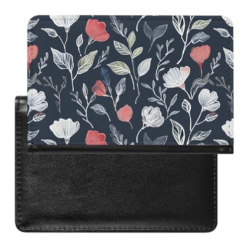 Dezente Reisepasshülle mit Graffiti-Elementen, sichere Reisebrieftasche, PU-Leder, Kreditkarten, Reisepass, Organizer, Tasche für Damen und Herren, weiß, Einheitsgröße, modern, weiß, Einheitsgröße, von QWJKM