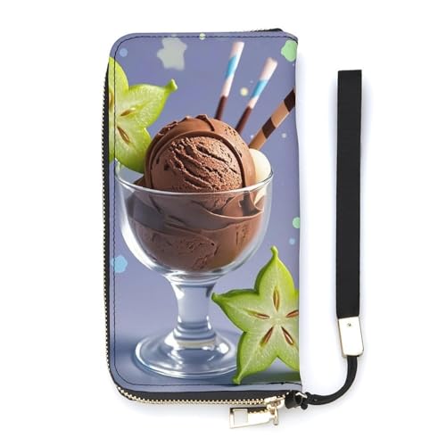 QWJKM Ice Cream Holy Day Ledergeldbörse für Herren und Damen, schmale vertikale Geldbörse, lange Geldbörse mit Reißverschluss, Kartenhalter, weiß, 20 x 10,5 cm, weiß, 20x10.5cm QWJKM Ice Cream Holy Day Ledergeldbörse für Herren und Damen, schmale vertikale Geldbörse, lange Geldbörse mit Reißverschluss, Kartenhalter, weiß, 20 x 10,5 cm, weiß, 20x10.5cm von QWJKM