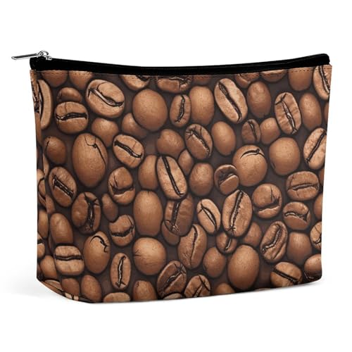 QWNMD Make-up-Tasche, Kosmetiktasche, Lippenstift-Beutel, Reißverschluss, lustig, geröstete Kaffeebohnen, bedruckter Organizer, tragbarer Kulturbeutel, Zubehör, lustige geröstete Kaffeebohnen, 17 x 15 QWNMD Make-up-Tasche, Kosmetiktasche, Lippenstift-Beutel, Reißverschluss, lustig, geröstete Kaffeebohnen, bedruckter Organizer, tragbarer Kulturbeutel, Zubehör, lustige geröstete Kaffeebohnen, 17 x 15 von QWNMD
