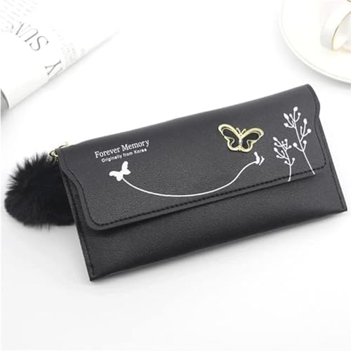 QWPYDXN Neu Große Kapazität Geldbörse Damen Vintage Design Leder Kompakte Größe Retro Mini Tragbare Mode Niedliche Geldbörsen Geschenk Portemonnaie von QWPYDXN