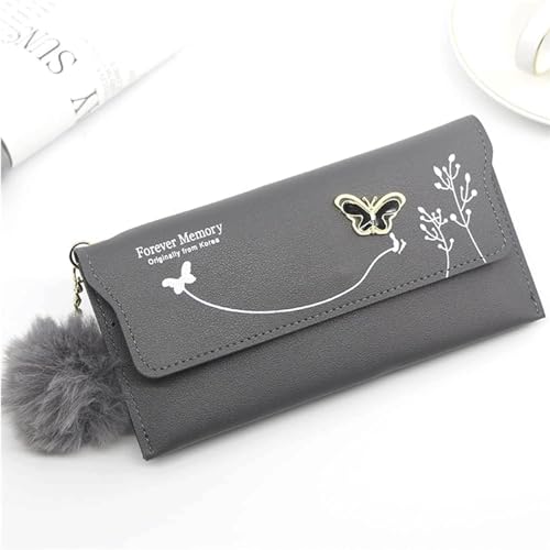 QWPYDXN Neu Große Kapazität Geldbörse Damen Vintage Design Leder Kompakte Größe Retro Mini Tragbare Mode Niedliche Geldbörsen Geschenk Portemonnaie von QWPYDXN