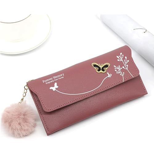 QWPYDXN Neu Große Kapazität Geldbörse Damen Vintage Design Leder Kompakte Größe Retro Mini Tragbare Mode Niedliche Geldbörsen Geschenk Portemonnaie von QWPYDXN