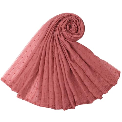 Damen-Hijab, modischer muslimischer elastischer Hijab-Haarturban, muslimischer Lock-Stirnband, muslimischer Hijab Laufen Joggen Männer (Hot Pink, One Size) von QWUVEDS