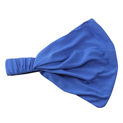 Frauen bequem für Männer Bandana japanische leichte Headbands Tennisschläger Hülle (Blue, One Size) von QWUVEDS