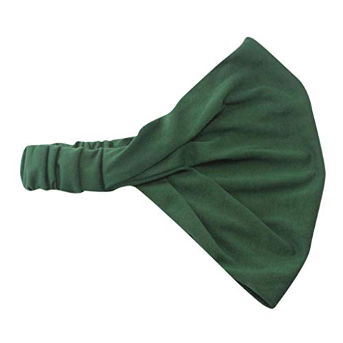 Frauen bequem für Männer Bandana japanische leichte Headbands Tennisschläger Hülle (Green, One Size) von QWUVEDS