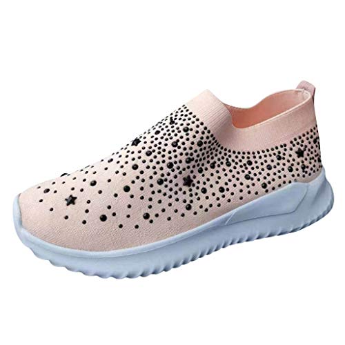 Freizeitschuhe Damen Sportschuhe mädchen Turnschuhe schwarz Frauen Damenknöchel Flat Loafers Diamond Style Bling Sneakers Freizeitschuhe Sexy Schuhe Damen von QWUVEDS